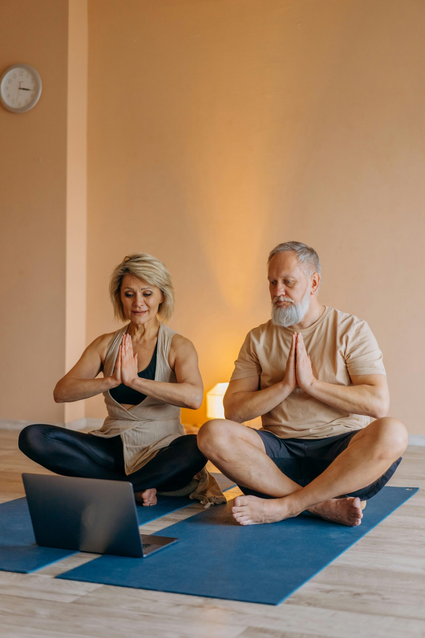 Our Client doing yoga and thatnking global reputation guru for making their business site